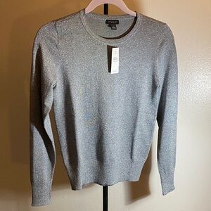 Ann Taylor Factory Gray Crewneck Sweater